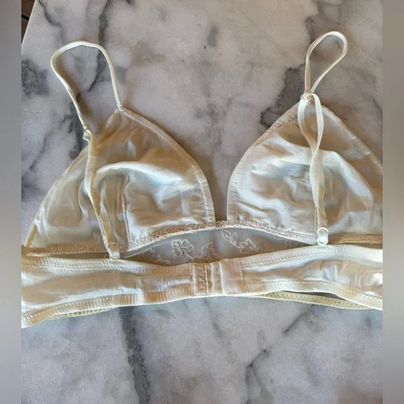 La PerlaElegant Cream Lace Bralette 36